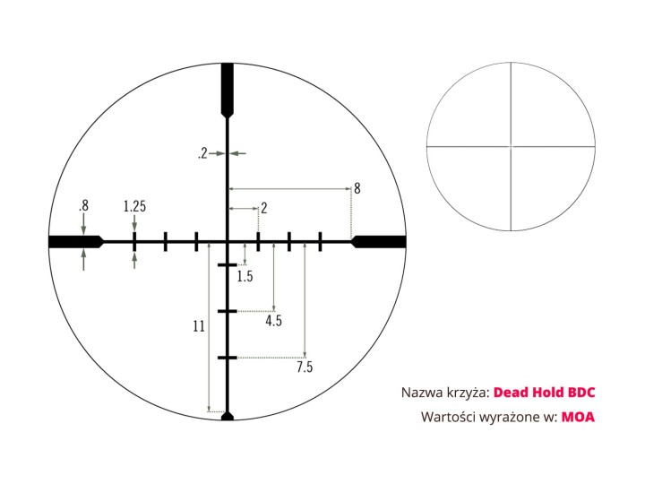 Luneta celownicza Vortex Diamondback 3-9x40 1'' BDC/V-Plex-8 1698  | 9676