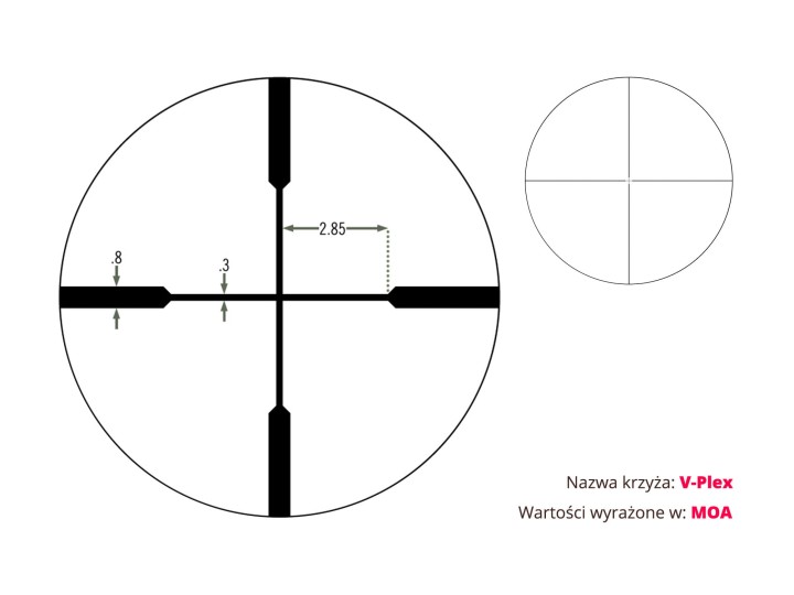 Luneta celownicza Vortex Crossfire II 4-12x44 1'' BDC/V-Plex-7 1713  | 9678