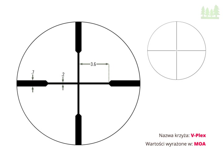 Luneta celownicza Vortex Diamondback 4-12x40 1'' BDC MOA-7 1756