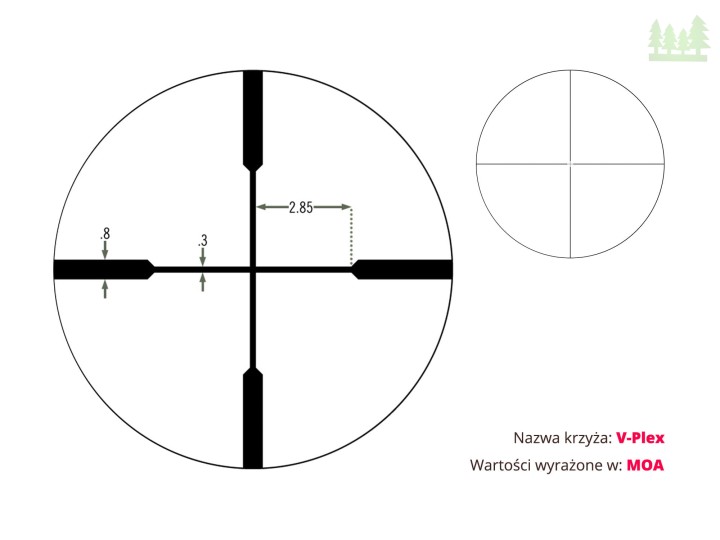 Luneta celownicza Vortex Crossfire II 3-9x40 1'' BDC/V-plex-7 1769  | 9680