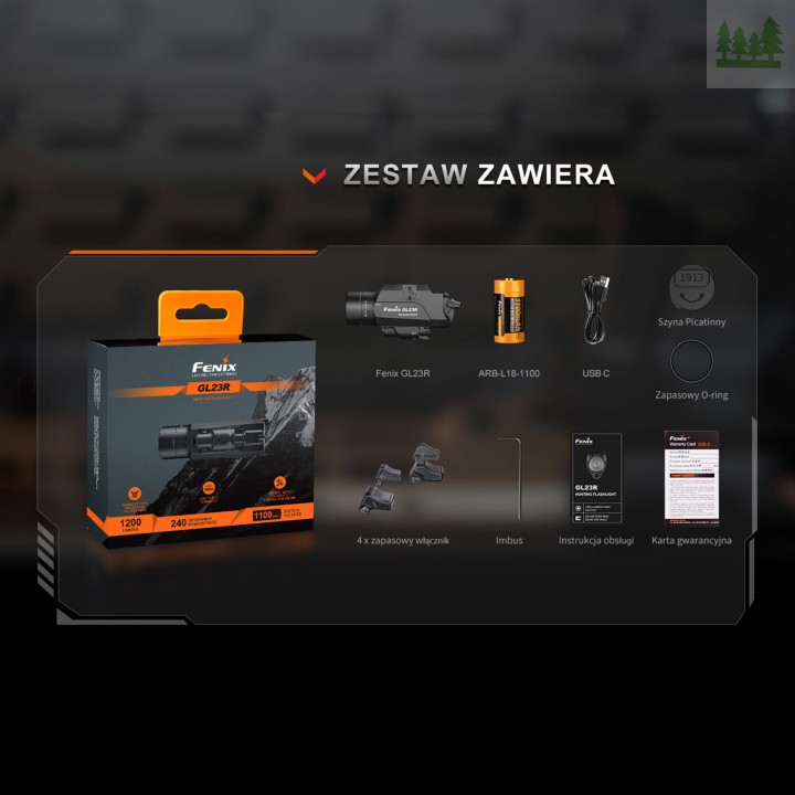Latarka na broń Fenix GL23R-12 195