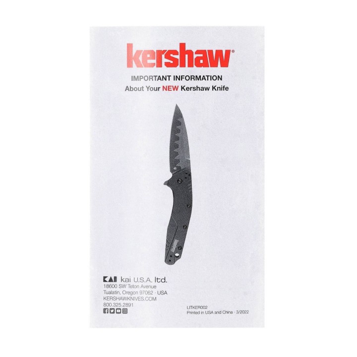 Nóż składany Kershaw Shuffle 8700TEALBW-5 2216