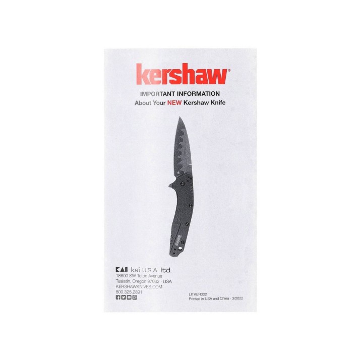 Nóż składany Kershaw Strata - Cleaver 2078-5 2239