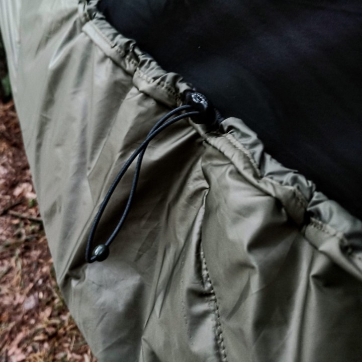 Podpinka do hamaka TigerWood Underquilt Marra 2.0 200 cm, oliwkowa-9 2320