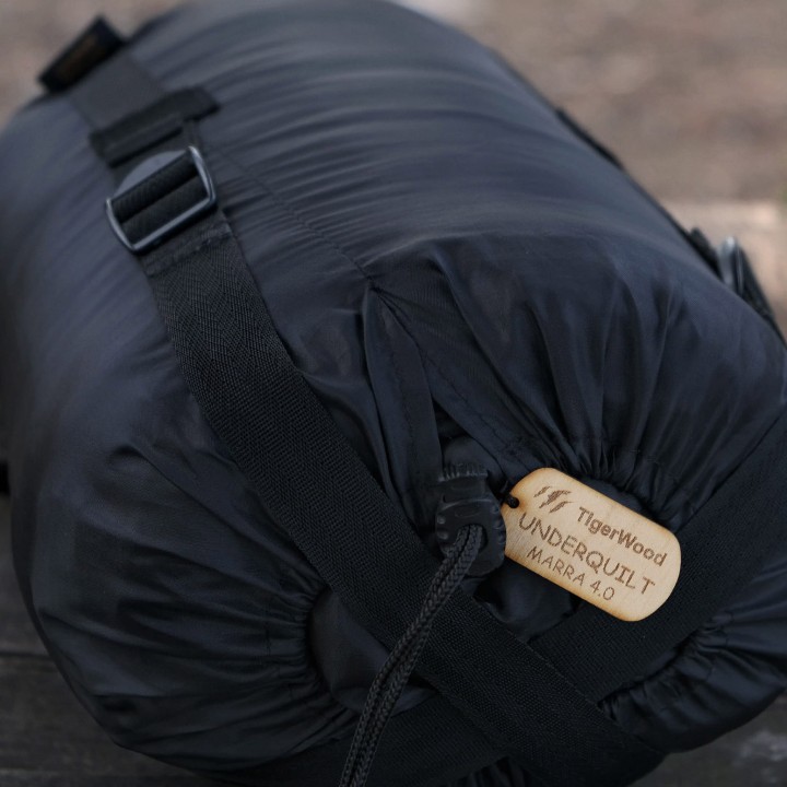 Podpinka Underquilt TigerWood Marra 2.0 Climashield Apex 4.0 200 cm, czarna-4 2379