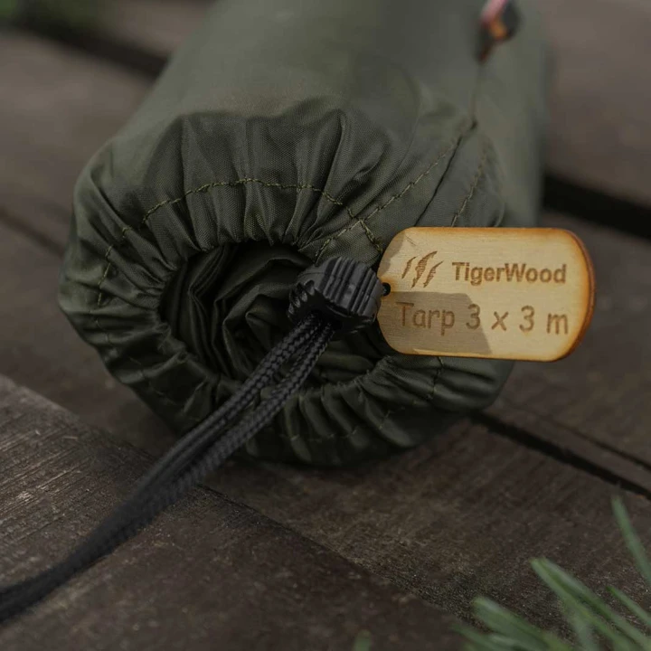 Tarp Termo TigerWood 3 m x 3 m oliwkowy-4 2414