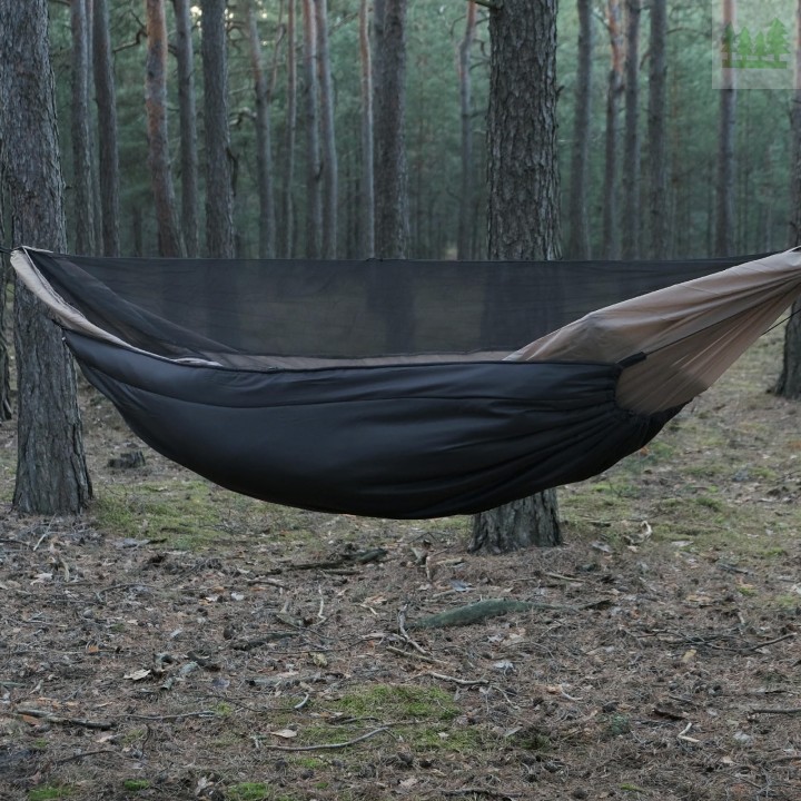 Podpinka Underquilt TigerWood Marra 2.0 Climashield Apex 2.0 230 cm, czarna-2 2425