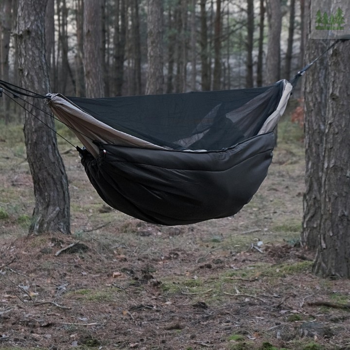 Podpinka Underquilt TigerWood Marra 2.0 Climashield Apex 2.0 230 cm, czarna-3 2425