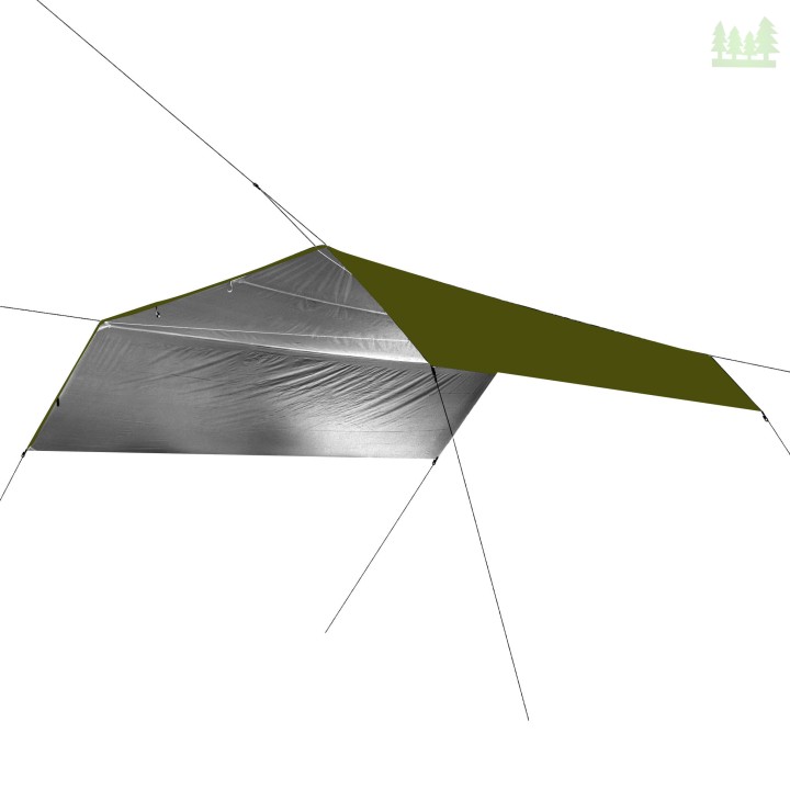 Tarp termo TigerWood 4,5m x 4,5m oliwkowy- 2434