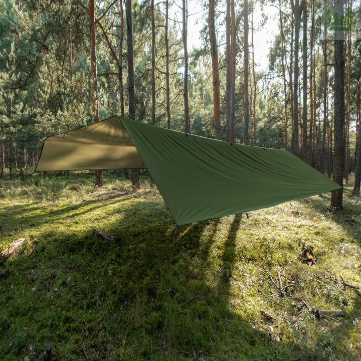 Tarp termo TigerWood 4,5m x 4,5m oliwkowy-4 2434