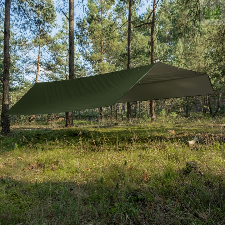 Tarp termo TigerWood 4,5m x 4,5m oliwkowy-6 2434