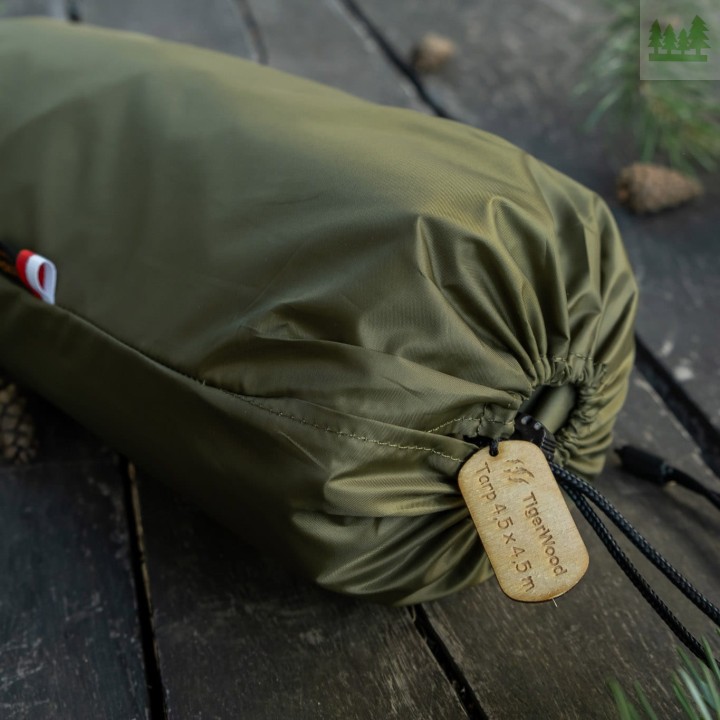 Tarp termo TigerWood 4,5m x 4,5m oliwkowy-7 2434