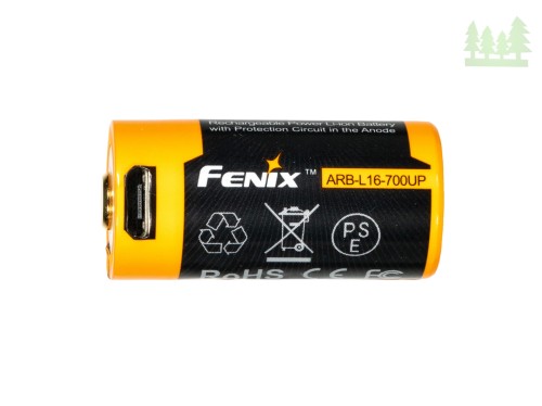 Akumulator Fenix USB ARB-L16UP (16340 RCR123 700 mAh 3,6 V)-1 220