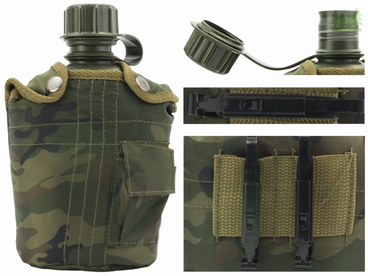 Manierka w pokrowcu MFH - woodland-4 2825 