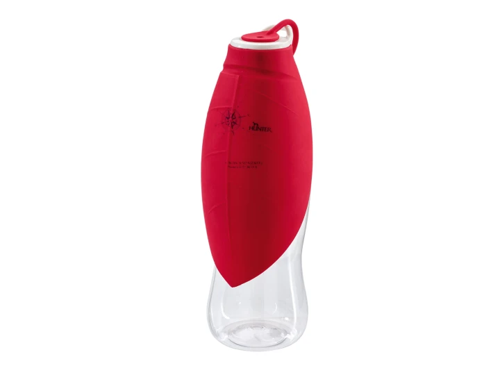 Butelka silikonowa z miską List 550ml czerwo- 2831 