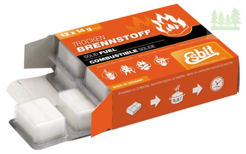 Paliwo stałe Esbit Solid Fuel 12 x 14 g- 2834 