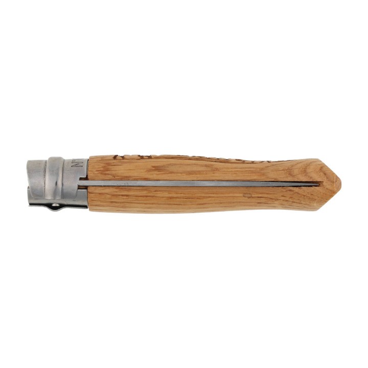 Nóż składany Opinel 8 inox dąb seria Animal - bizon-4 2982 