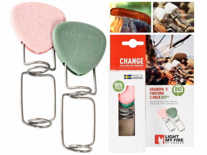 Szpic do pieczenia Light My Fire Grandpa's FireFork Bio zielony i rożowy-6 3011 