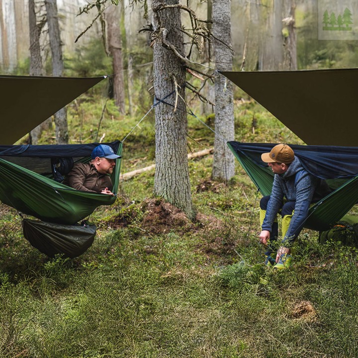 Hamak Lesovik Draka z zawieszeniem Sneka treetop green-3 3192 