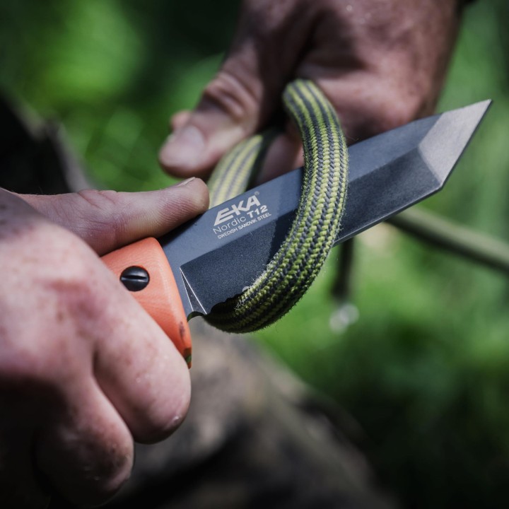 Nóż o stałej klindze Eka Nordic T12 pomarańczowy-11 3335 