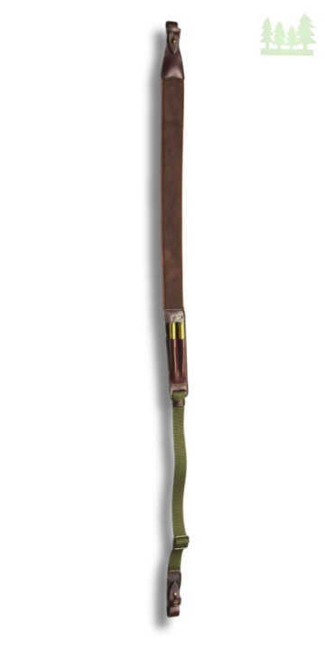 Majos – Rzemieślniczy Pas Myśliwski do Sztucera Neopren Comfort z ładownicą brązowy RY12 2