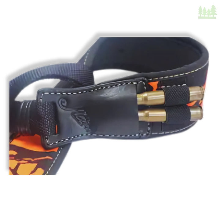 Ładownica skórzana na 2 naboje – pas myśliwski Majos RY15C