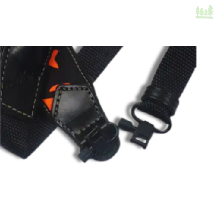 Pas Majos RY14C – zbliżenie na skórzane czarne wykończenia z bączkami szybki montaż do broni