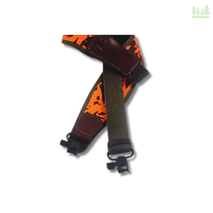 Wykończenia ze skóry brązowej w pasie Majos RY16A – stalowe zapięcie do broni