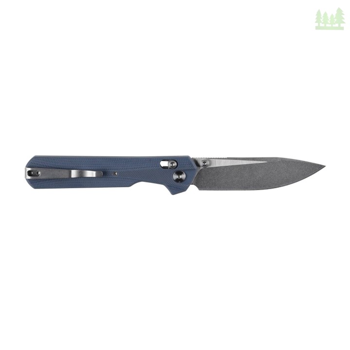 Nóż składany KNIVESPL The First Sandvik 14C28N, niebieskie G10, Stonewashed/Satin-1 3570 