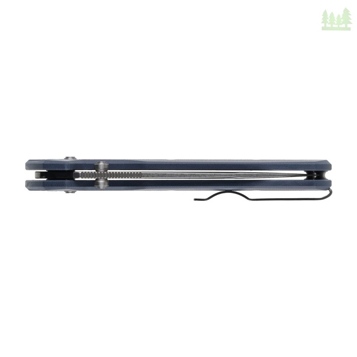 Nóż składany KNIVESPL The First Sandvik 14C28N, niebieskie G10, Stonewashed/Satin-4 3570 