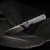 Nóż składany KNIVESPL The First Sandvik 14C28N, niebieskie G10, Stonewashed/Satin-9 3570 