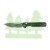 Nóż składany KNIVESPL The First Sandvik 14C28N, czarne G10, Stonewashed/Satin- 3597 