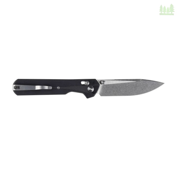 Nóż składany KNIVESPL The First Sandvik 14C28N, czarne G10, Stonewashed/Satin-1 3597 