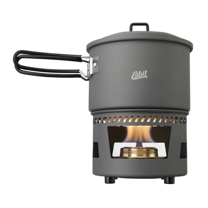 Kuchenka turystyczna Esbit Alcohol Burner Cookset Aluminium z garnkiem 1,5 l-4 3661 