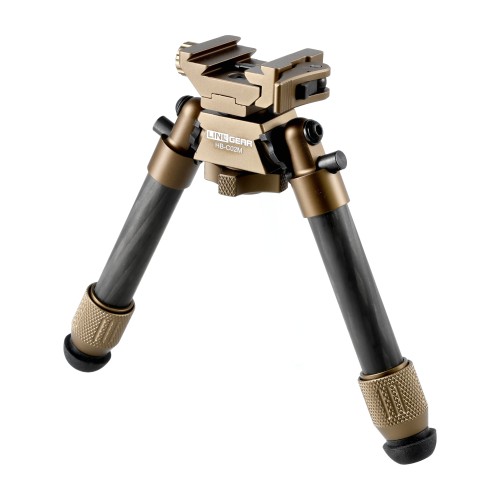Bipod karbonowy Linko Gear HB-C02M na picatinny i ARCA brązowy- 3753 