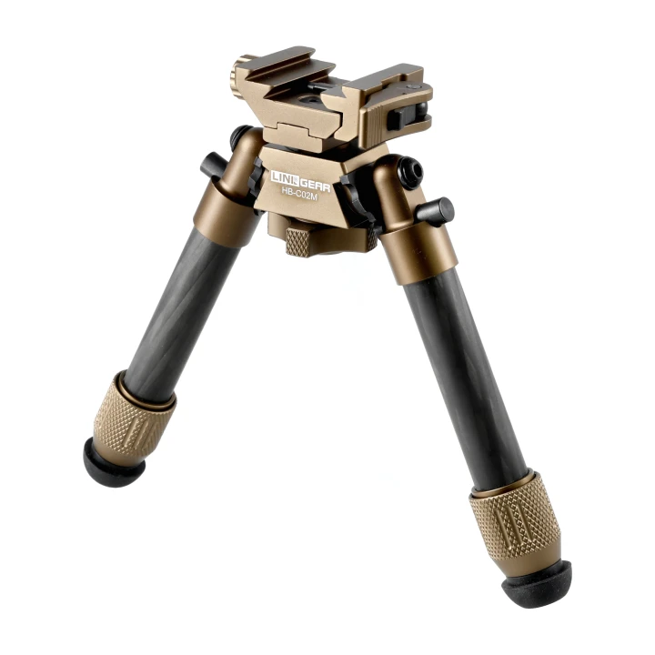 Bipod karbonowy Linko Gear HB-C02M na picatinny i ARCA brązowy- 3753 