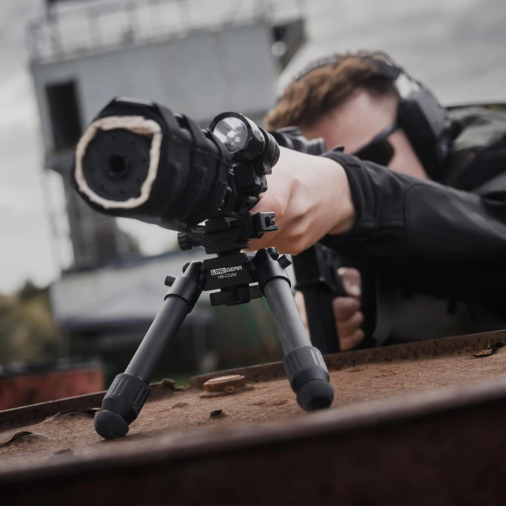 Bipod karbonowy Linko Gear HB-C02M na picatinny i ARCA czarny-6 3754 