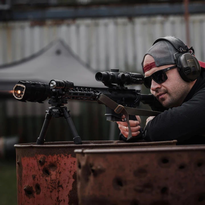 Bipod karbonowy Linko Gear HB-C02M na picatinny i ARCA czarny-7 3754 
