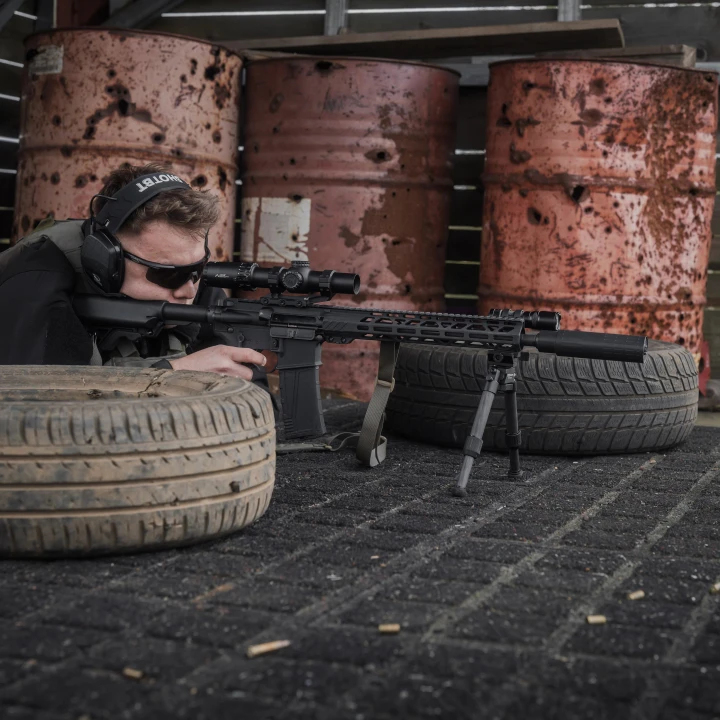 Bipod karbonowy Linko Gear HB-C02M na picatinny i ARCA czarny-8 3754 