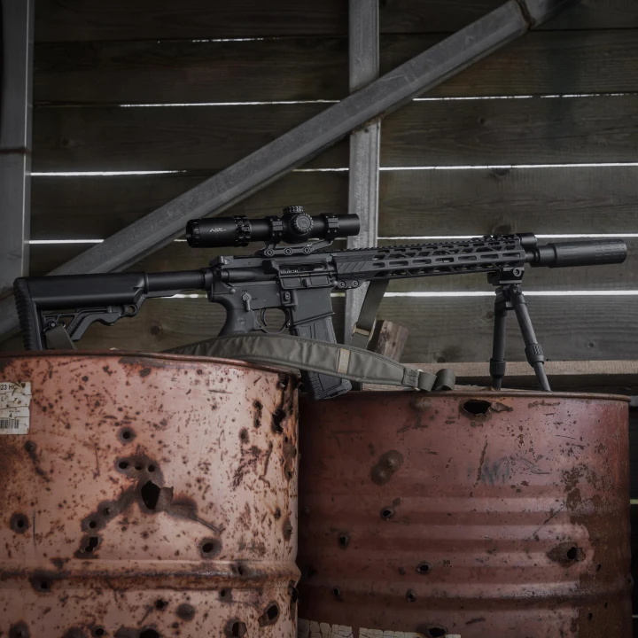Bipod karbonowy Linko Gear HB-C02M na picatinny i ARCA czarny-9 3754 