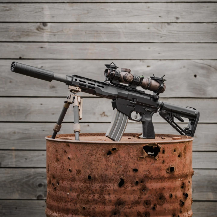 Bipod karbonowy Linko Gear HB-C04 na picatinny brązowy-6 3758 