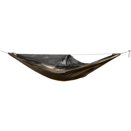 Hamak TigerWood Ważka V2 long z moskitierą Pocket, khaki- 3780 