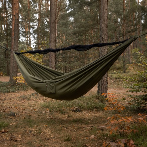 Hamak TigerWood Ważka V1 long z moskitierą Double Zip, khaki-1 3781 