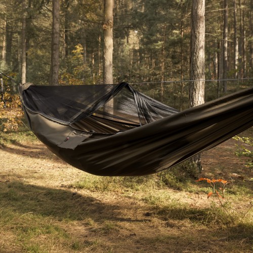 Hamak TigerWood Ważka V1 long z moskitierą Pocket, khaki-1 3782 