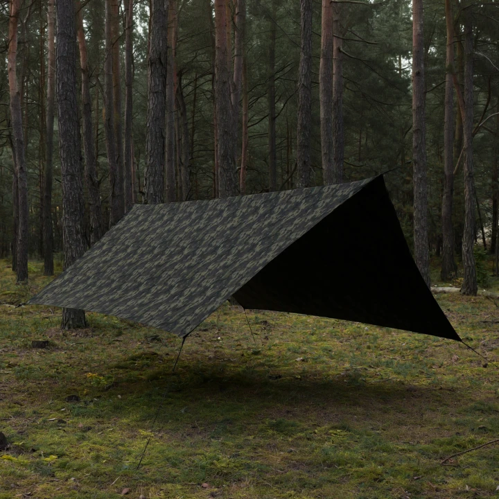 Tarp TigerWood T2 3x4, kamuflażi/czarny-2 3787 