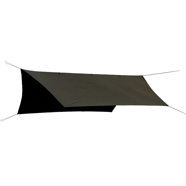 Tarp TigerWood T2 3x4, ciemny khaki/czarny- 3793 