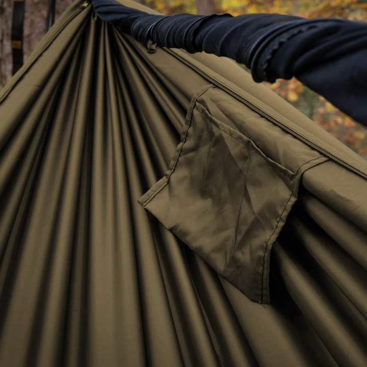 Hamak TigerWood Ważka V1 z moskitierą Double Zip, khaki-2 3795 