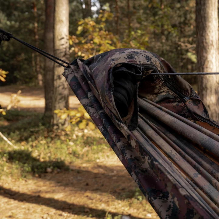 Hamak TigerWood Ważka V2 z moskitierą Pocket, kamuflaż-3 3800 