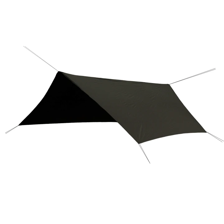 Tarp TigerWood T2 3x3, ciemny khaki/czarny- 3804 