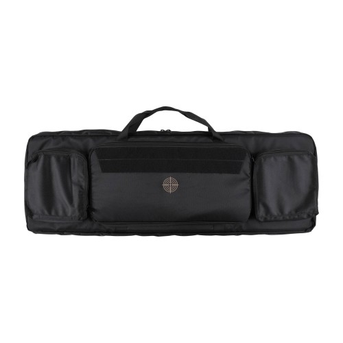 Pokrowiec na broń Forsport Tactical na dwie jednostki broni 105 cm - czarny, haft beżowy celownik VX- 3909 